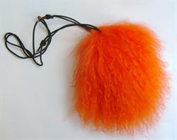 Hotsjok design mobil-taske i orange tibetansk lam. BRED
