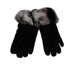 Eksklusive handsker i lam med chinchilla fra Hotsjok
