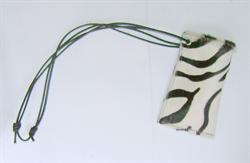 Mobil-taske i zebra koskind. BRED