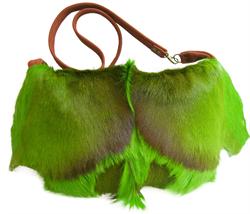 Hotsjok design limegrøn springbuk taske
