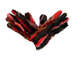 Italienske handsker med multicolor mink.